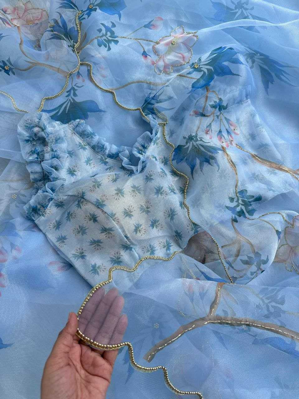Ynf Organza KESH518 4373 Sarees Wholesale Organza Sarees Fancy Sarees Printed Sarees Manufacturer