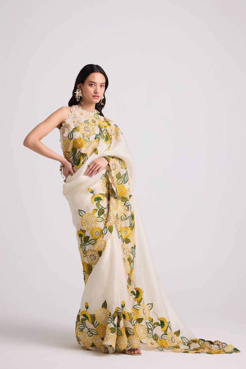 Ynf Organza KESH556 319 Sarees Wholesale Designer Sarees Cutwork Saree Manufacturer