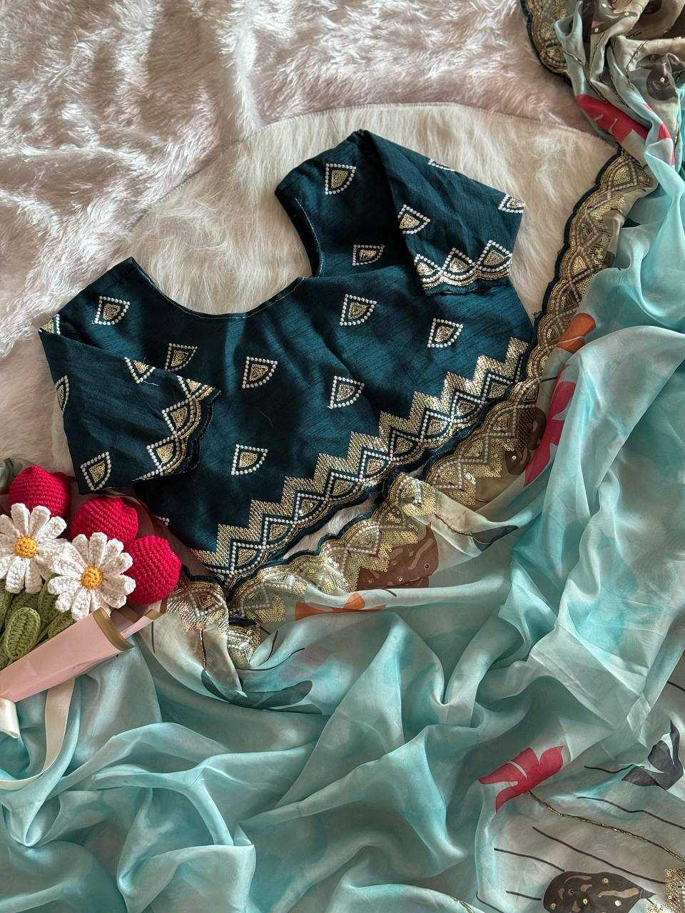 Ynf Organza RIN105 MELODY Sarees Wedding Collections Festive Collections Wholesale Organza Sarees Party Wear Sarees Embroidered Sarees Manufacturer
