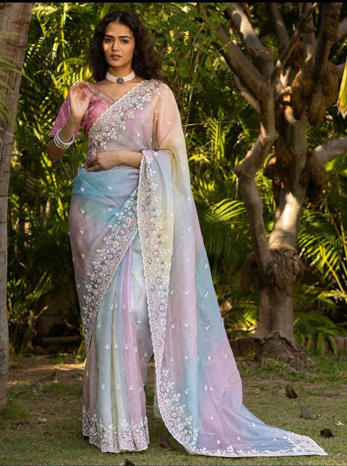 Ynf Organza RIN164 CASINO Sarees Wholesale Organza Sarees Printed Sarees Satin Sarees Manufacturer