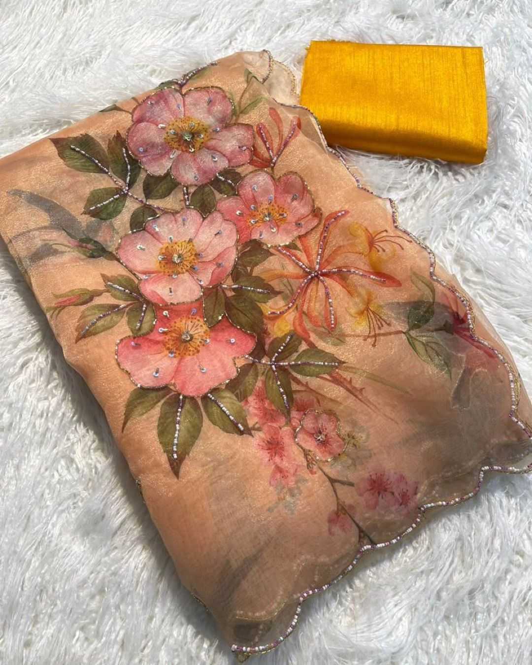 Ynf Organza RIN164 FEEL Sarees Wholesale Organza Sarees Hand Work Sarees Satin Sarees Manufacturer