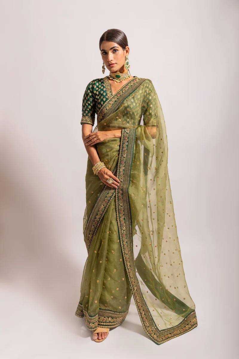 Ynf Organza RIN188 emly Sarees Wholesale Party Wear Sarees Embroidered Sarees Manufacturer