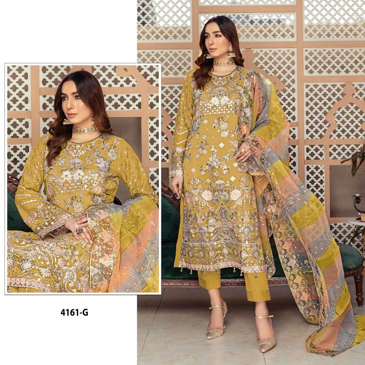 Ynf Organza RIN197 4818 Suits & Dresses Wholesale Party wear suits Bridal Wedding Dresses Designer Suits Manufacturer