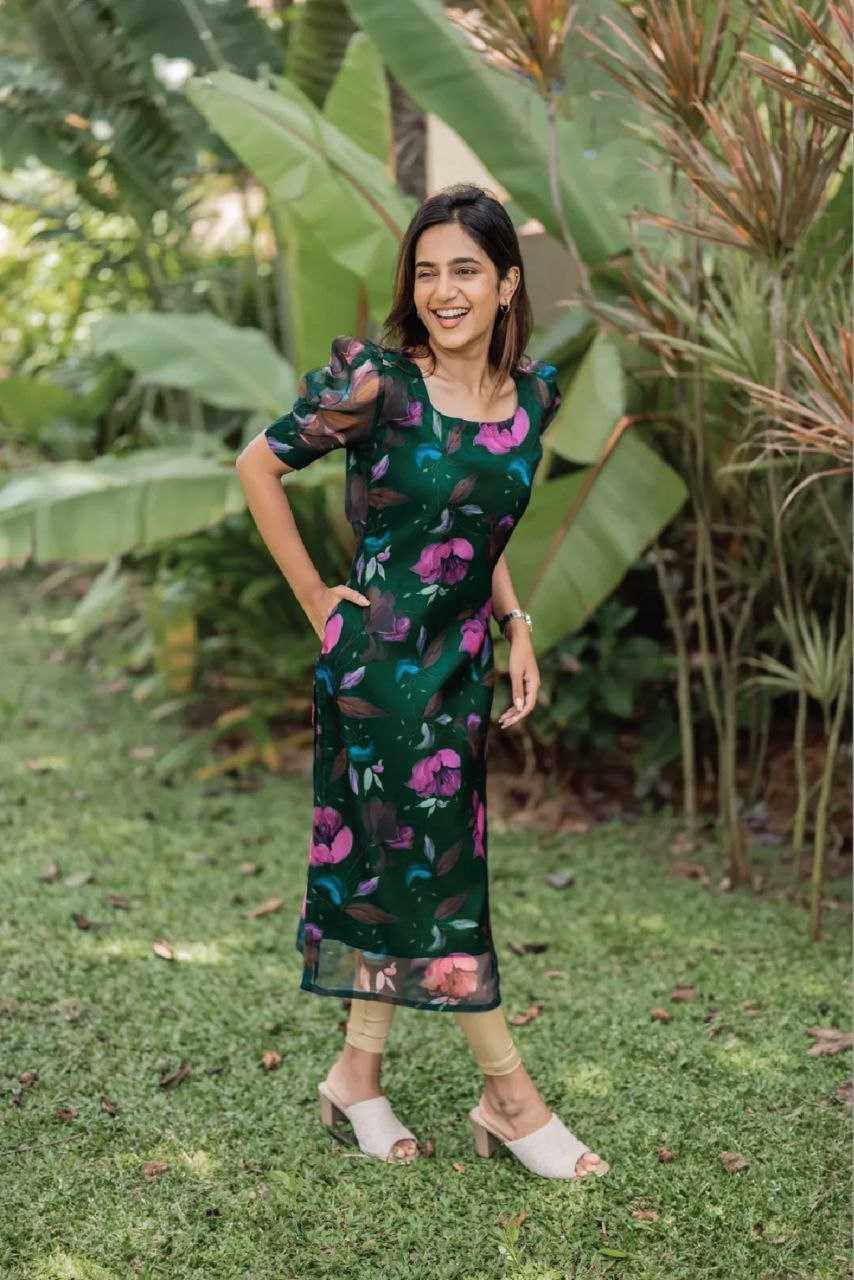 Ynf Organza Silk KESH552 80 Kurti Wholesale Workwear Kurtis Short Kurtis Printed Kurtis Manufacturer