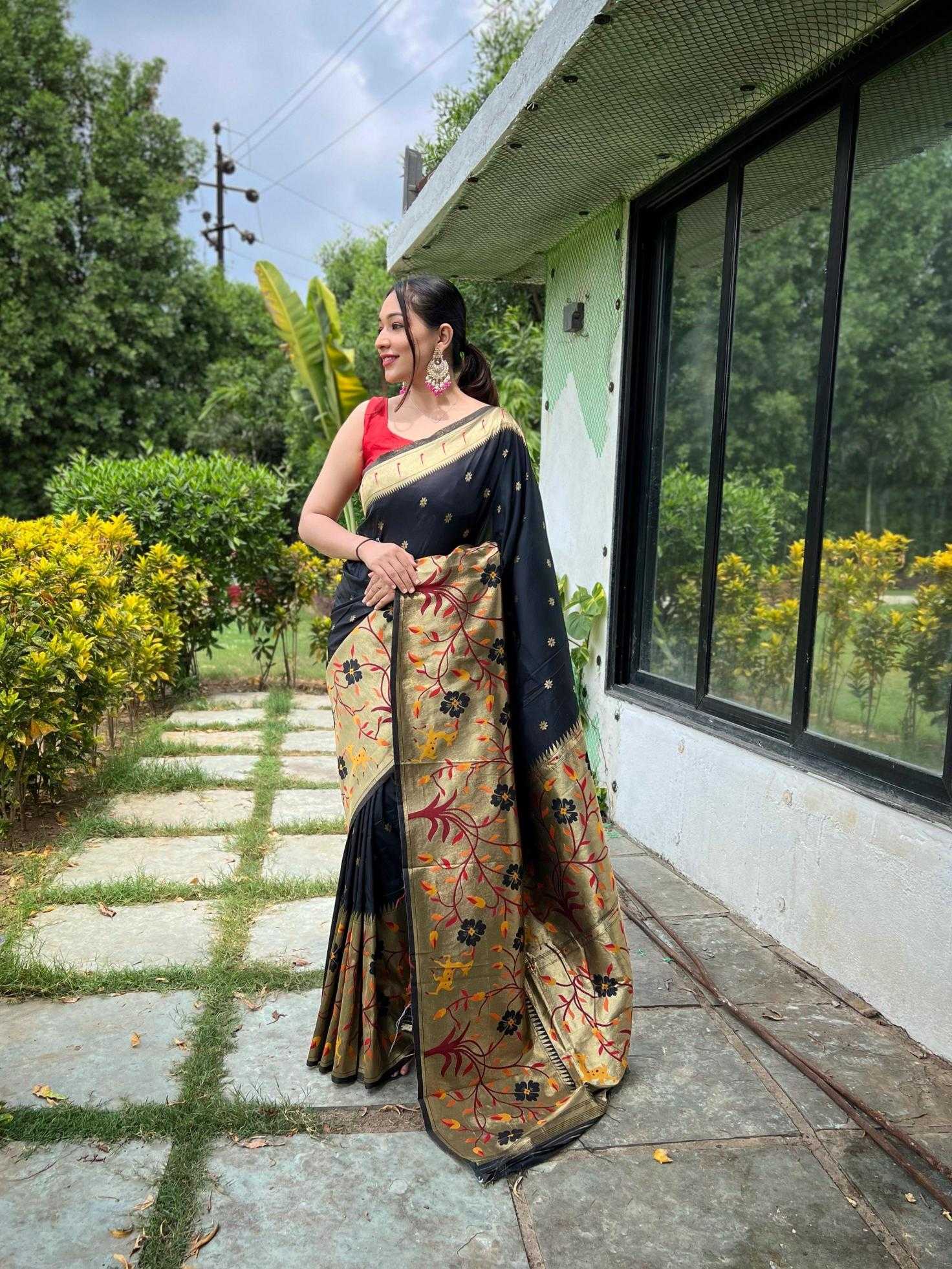 Ynf Paithani Silk KESH249 Gayatri Silk Sarees Wholesale Paithani Sarees Party Wear Silk Sarees Silk Sarees For Weddings Manufacturer