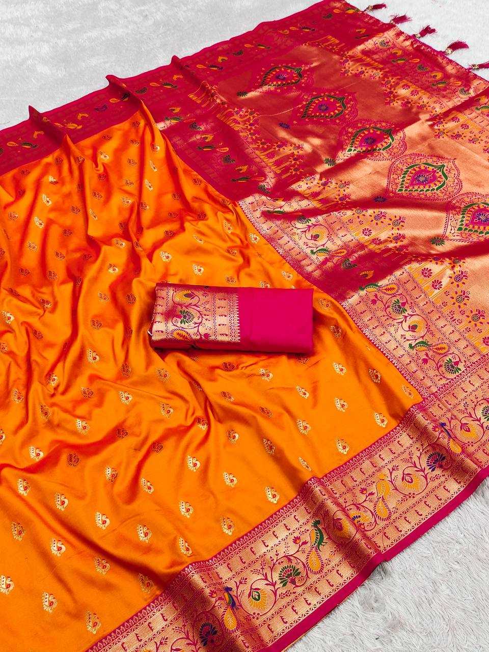 Ynf Paithani Silk RIN150 Royal Paithani Vol - 1 Silk Sarees Wedding Collections Festive Collections Wholesale Paithani Sarees Traditional Silk Sarees Silk Sarees With Blouse Manufacturer