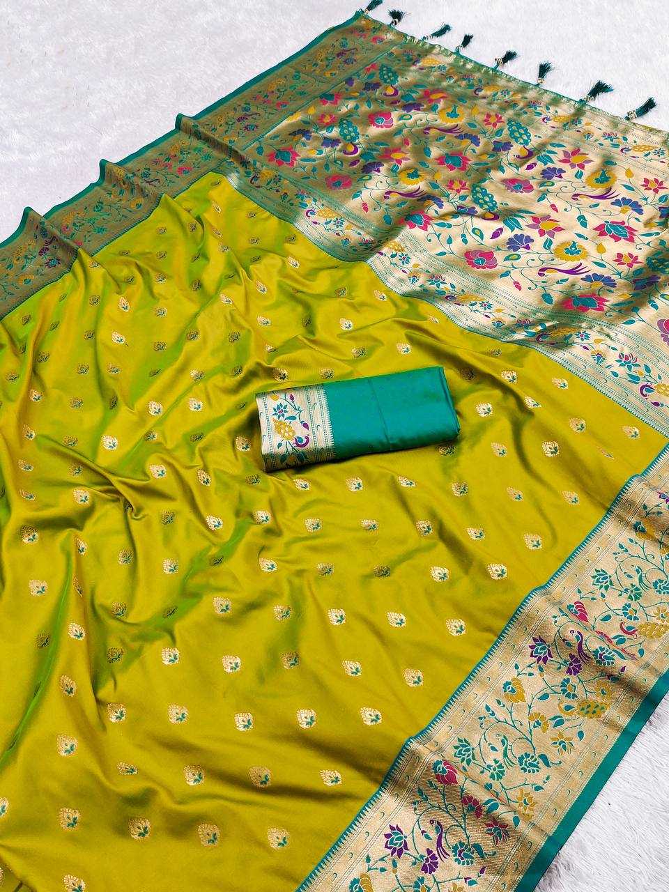 Ynf Paithani Silk RIN150 Royal Paithani Vol - 4 Silk Sarees Wedding Collections Festive Collections Wholesale Paithani Sarees Traditional Silk Sarees Silk Sarees With Blouse Manufacturer