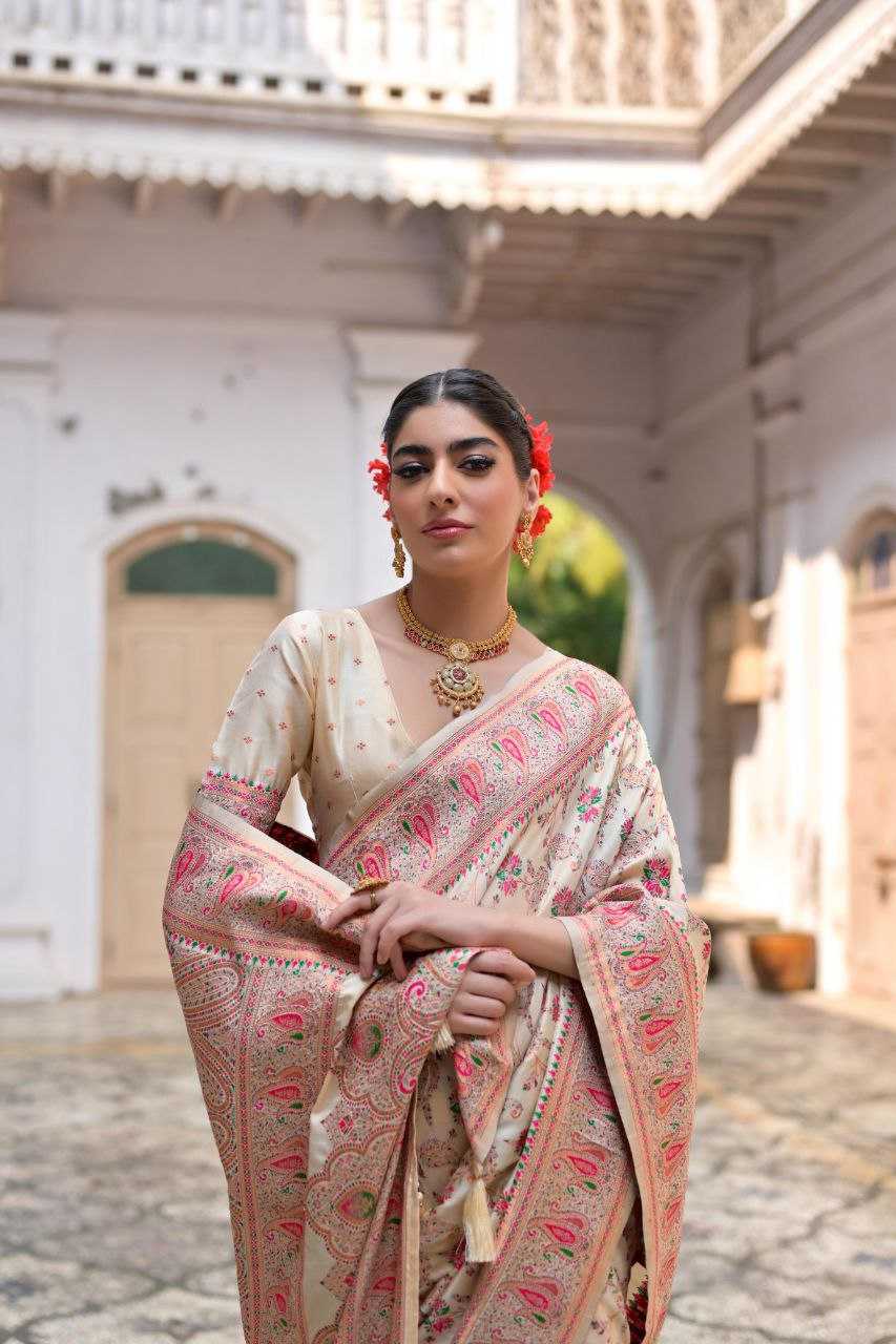 Ynf Pashmina KESH532 PASHMINA SILK 101 Sarees Wholesale Designer Sarees Embroidered Sarees Kashmiri Sarees Manufacturer