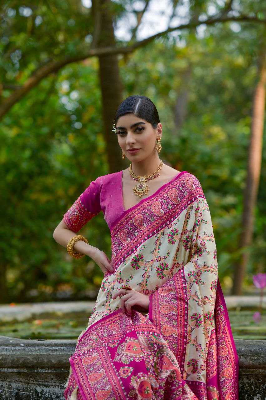 Ynf Pashmina KESH532 PASHMINA SILK 102 Sarees Wholesale Designer Sarees Printed Sarees Kashmiri Sarees Manufacturer