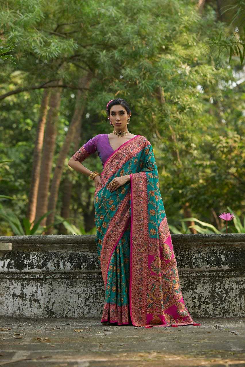 Ynf Pashmina KESH532 PASHMINA SILK 102 Silk Sarees Wholesale Heavy Silk Sarees Soft Silk Sarees Party Wear Silk Sarees Manufacturer