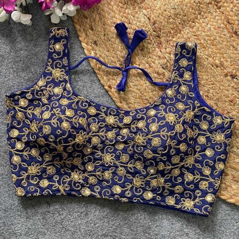 Ynf Phantom Silk KESH426 BOLLYWOOD EMBROIDERY Readymade Blouses Wholesale Blouse Embroidered Blouses Silk Blouse Manufacturer