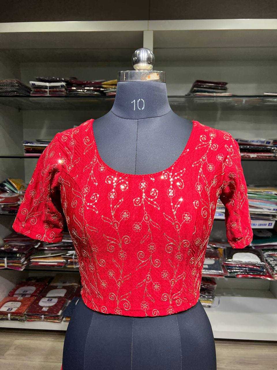 Ynf Polyester KESH535 MANGLA Readymade Blouses Wholesale Blouse Designer Blouse Embroidered Blouses Manufacturer