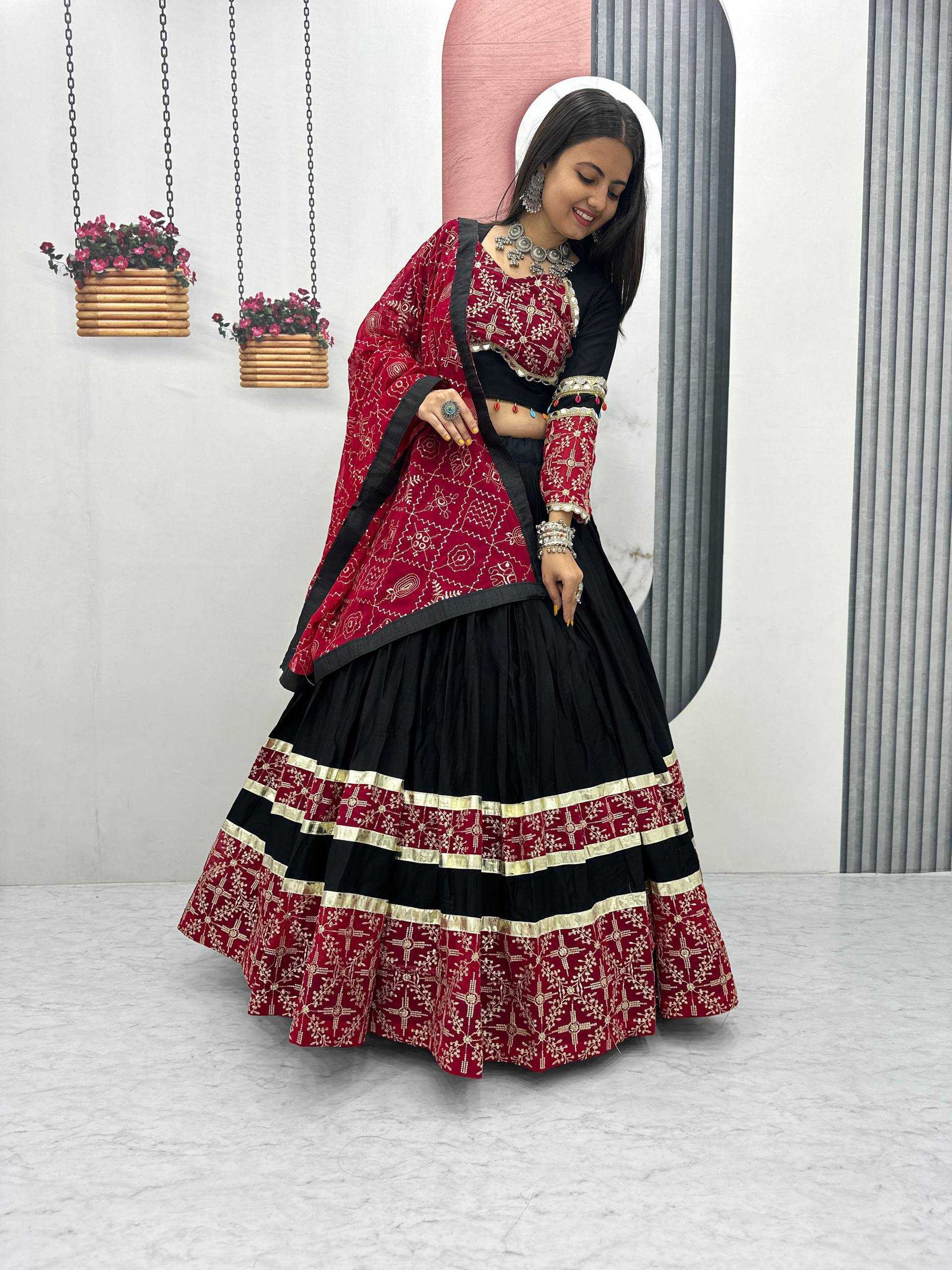Ynf Pure Cotton KESH497 263 Lehengas Festive Collections Wholesale Fancy Lehenga Embroidered Lehenga Mirror Work Lehenga Thread Work Lehenga Navratri Chaniya Choli Manufacturer