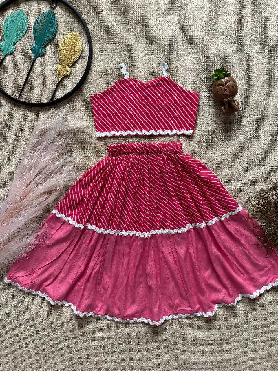 Ynf Pure Cotton RIN107 WESTERN Kids Wear Wholesale Kids Lehenga Manufacturer