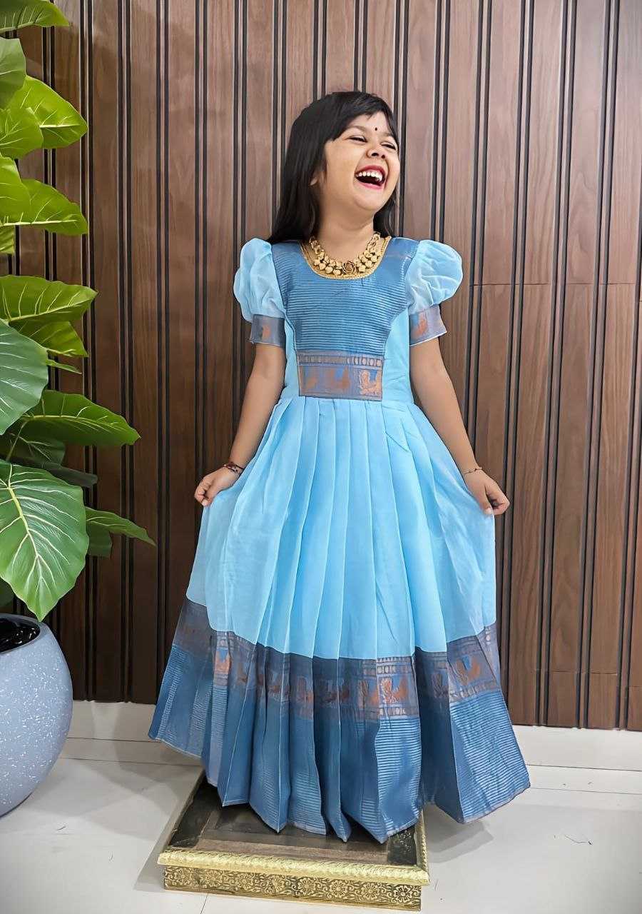 Ynf Pure Cotton RIN161 DAUGHTER Kids Wear Wedding Collections Festive Collections Wholesale Kids Gown Girls Cotton Frocks Kids Festive Wear Manufacturer