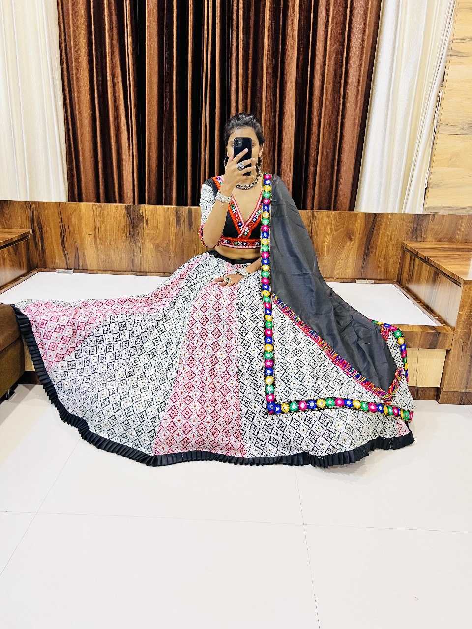 Ynf Pure Cotton RIN227 7036 Lehengas Festive Collections Wholesale Fancy Lehenga Printed Lehenga Embroidered Lehenga Navratri Chaniya Choli Manufacturer
