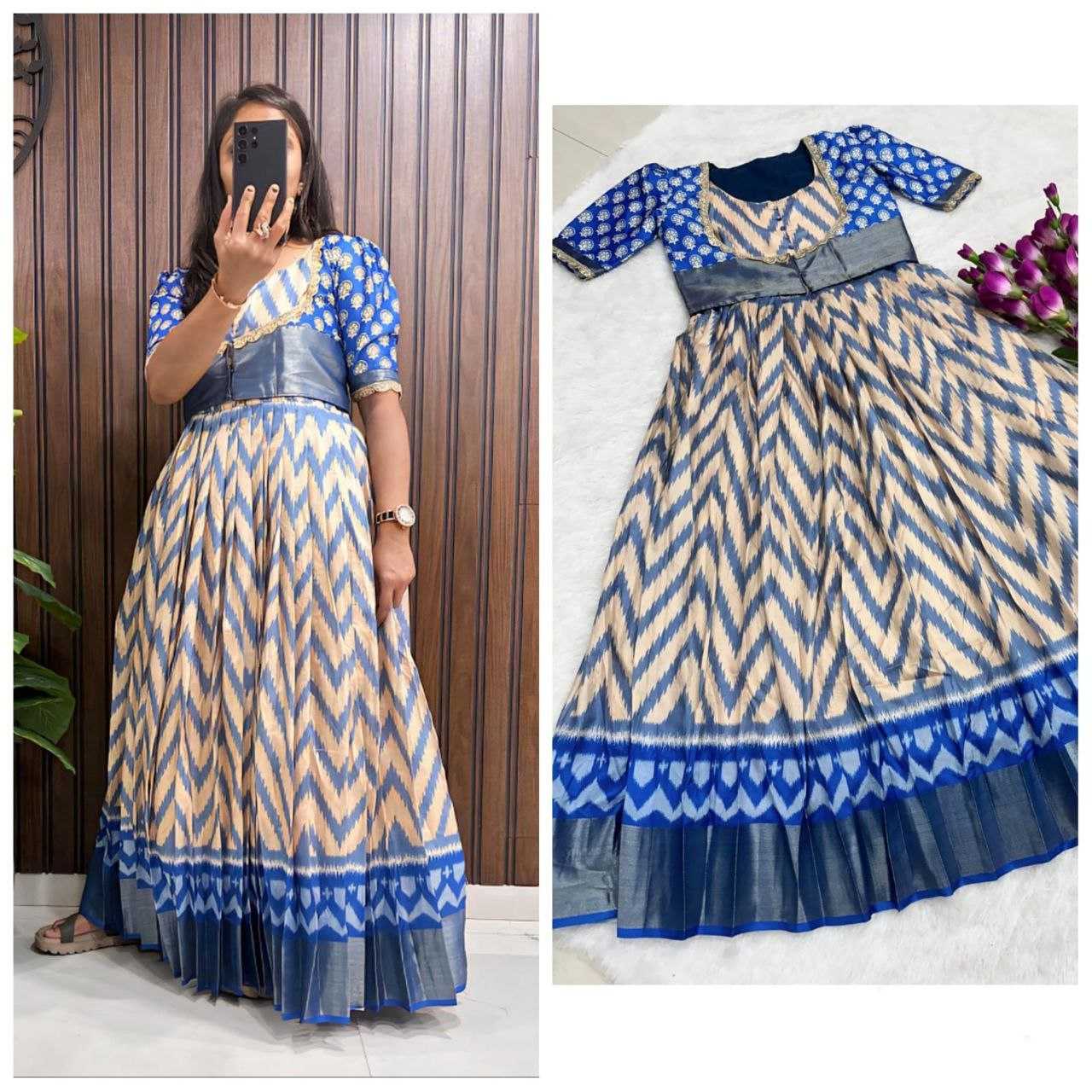 Ynf Pure Silk RIN161 Gown Gowns Wholesale Fancy Gowns Designer Gowns Silk Gowns Manufacturer