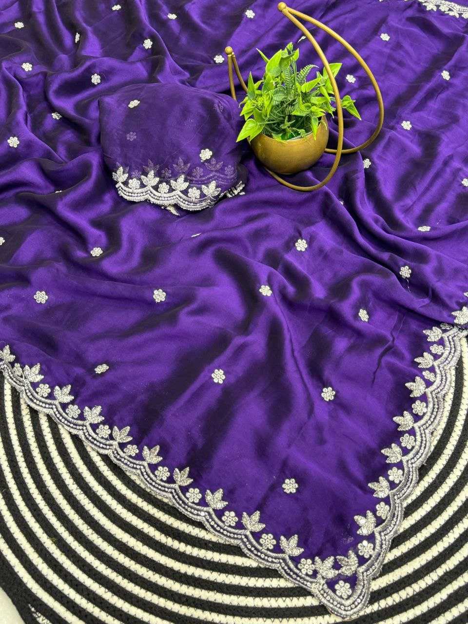 Ynf Rangoli Silk RIN216 Sreeleela Silk Sarees Wedding Collections Festive Collections Wholesale Party Wear Silk Sarees Embroidered Silk Sarees Silk Sarees With Blouse Manufacturer