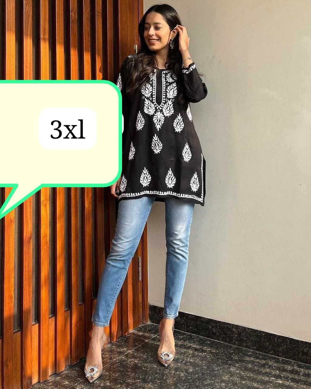 Ynf Rayon KESH502 Chikan Tops Kurti Wholesale Rayon Kurtis Embroidered Kurtis Chikan Kurti Manufacturer