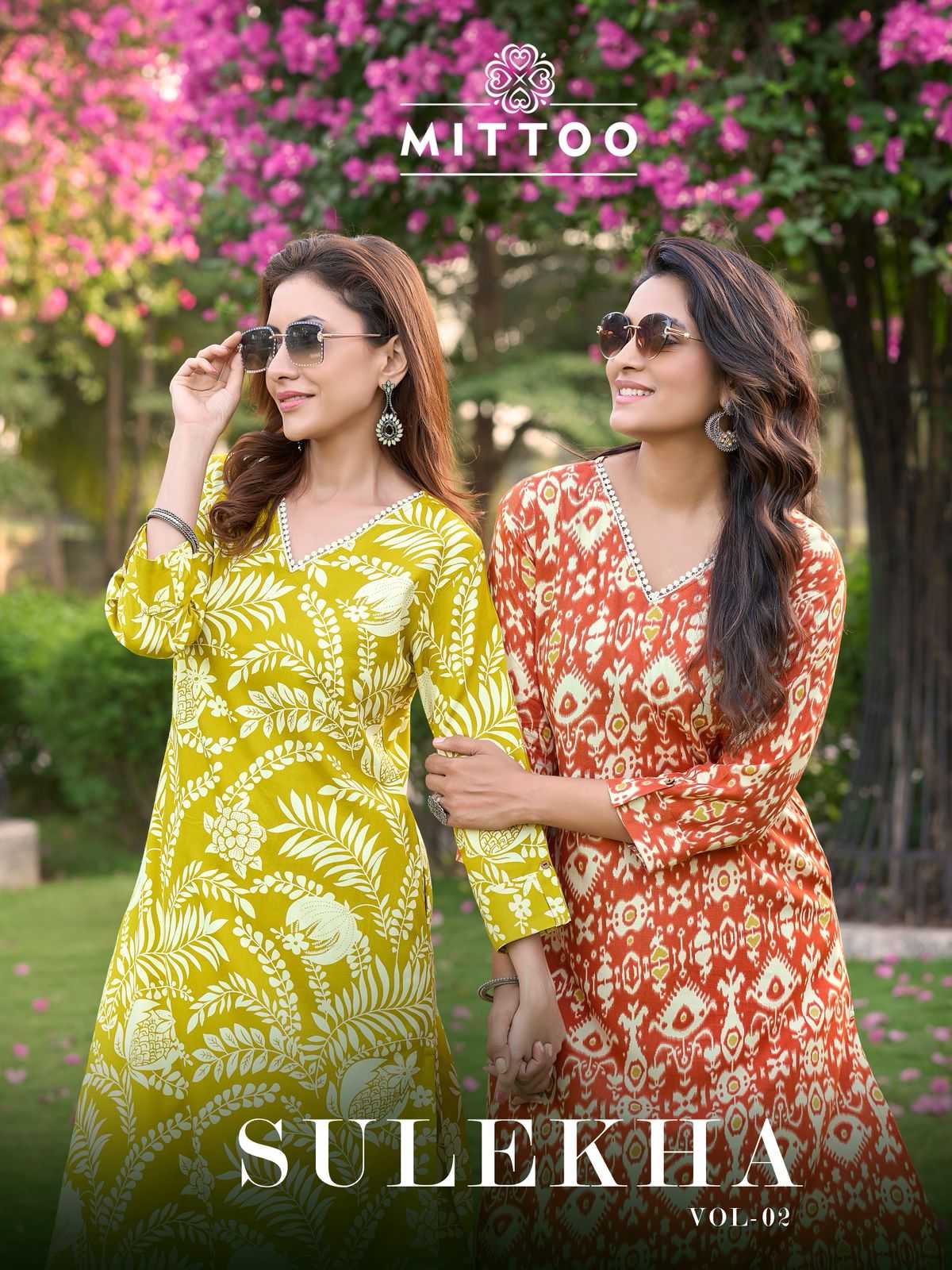 Ynf Rayon RIN190 MITTOO-Sulekha Vol 2 Setwise Collections Wholesale Kurtis Catalogs Manufacturer