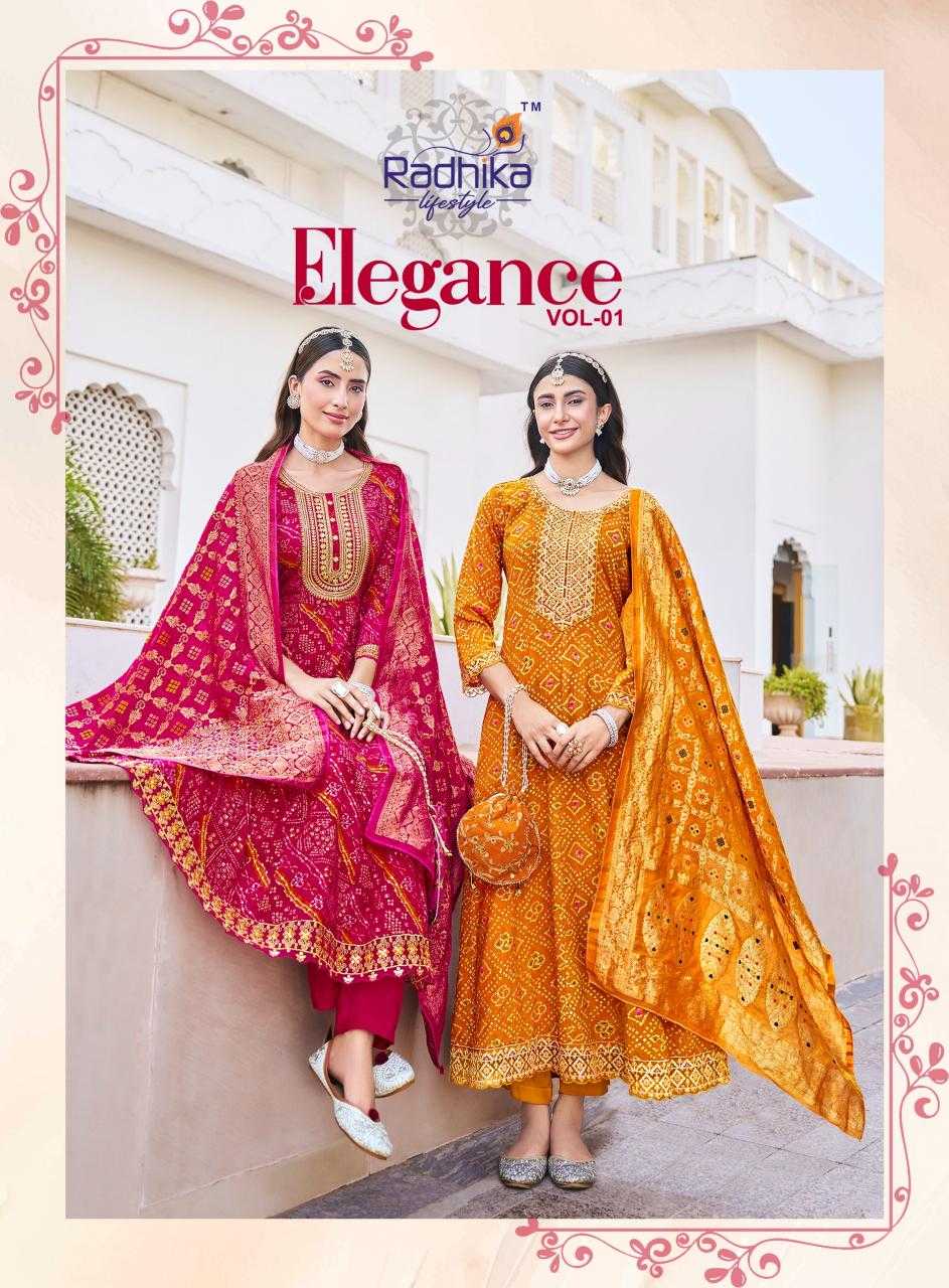 Ynf Rayon RIN190 RADHIKA-ELEGANCE VOL 1 Setwise Collections Wholesale Gowns Catalogs Manufacturer