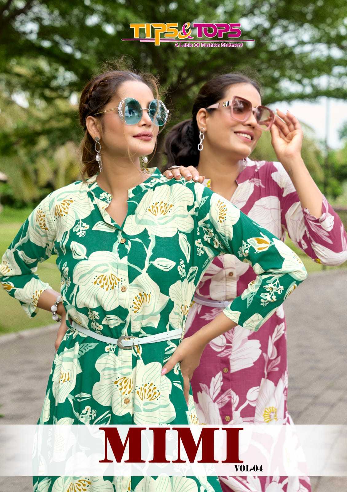 Ynf Rayon RIN190 TIPS & TOPS-MIMI Vol 04 Setwise Collections Wholesale Gowns Catalogs Manufacturer