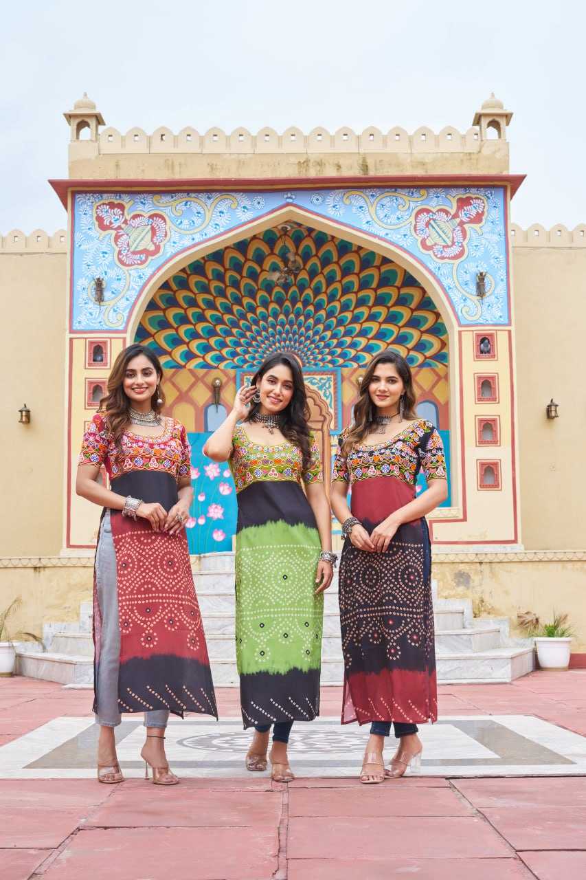 Ynf Reyon Cotton KESH489 1190 Kurti Wholesale Printed Kurtis Half Sleeve Kurtis Round Neck Kurtis Manufacturer