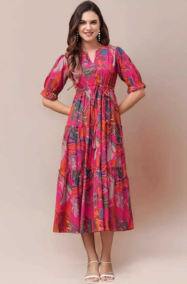 Ynf Reyon Cotton KESH552 94 Gowns Wholesale Printed Gowns Fancy Gowns Long Gowns Manufacturer