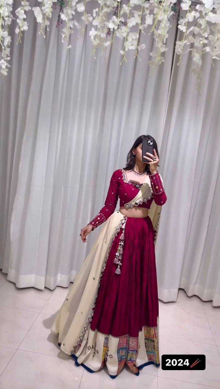 Ynf Reyon Cotton RIN162 290 Lehengas Festive Collections Wholesale Fancy Lehenga Printed Lehenga Mirror Work Lehenga Navratri Chaniya Choli Manufacturer