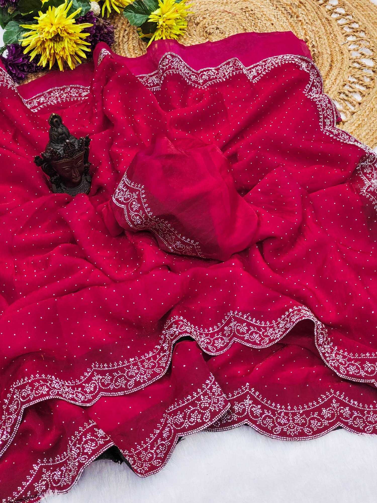 Ynf Satin RIN118 WESTERN Sarees Wholesale Designer Sarees Swarovski Sarees Satin Sarees Manufacturer