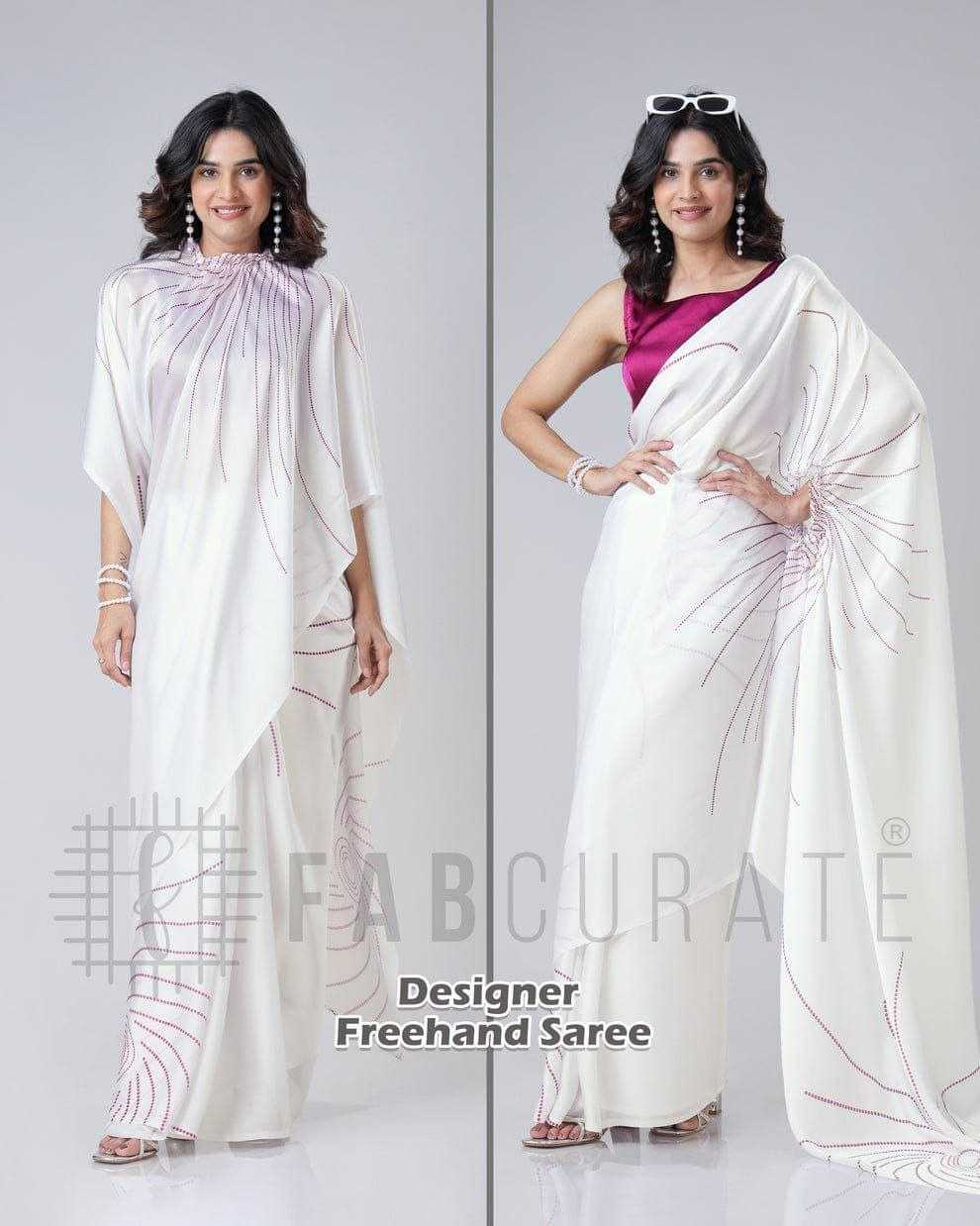 Ynf Satin RIN216 freehand saree Sarees Wedding Collections Festive Collections Wholesale Designer Sarees Ready To Wear Sarees Satin Sarees Manufacturer