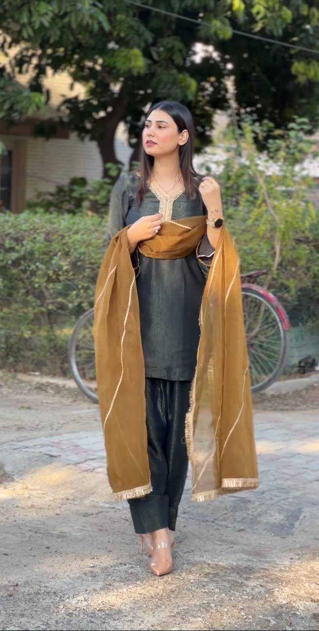 Ynf Shimmer silk KESH159 1350 Suits & Dresses Wholesale Ladies Salwar Suits Ladies Silk Suit Black Salwar Suit Manufacturer