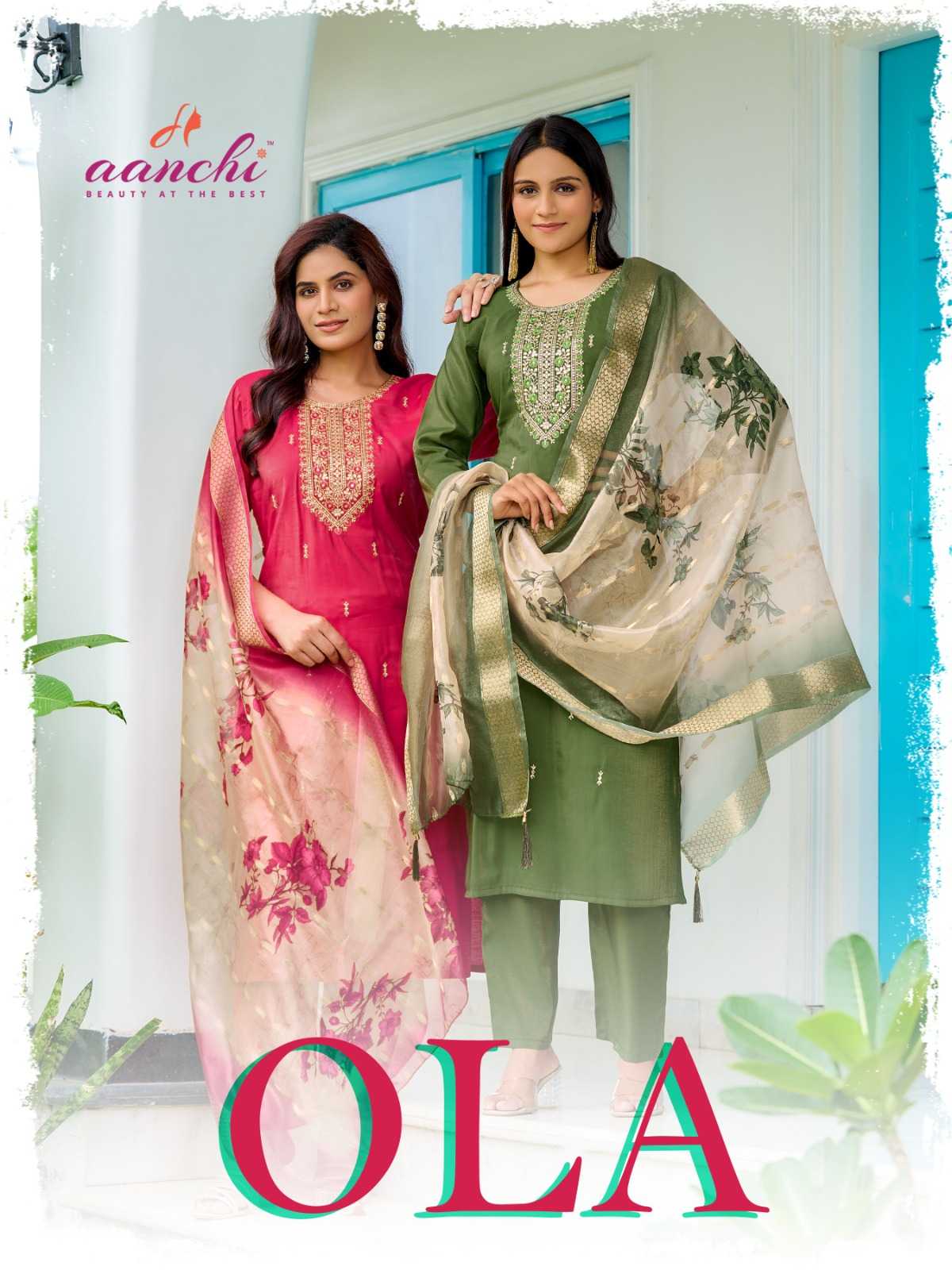 Ynf Shimmer silk RIN190 AANCHI-OLA Setwise Collections Wholesale Dresses & Suits Catalogs Manufacturer