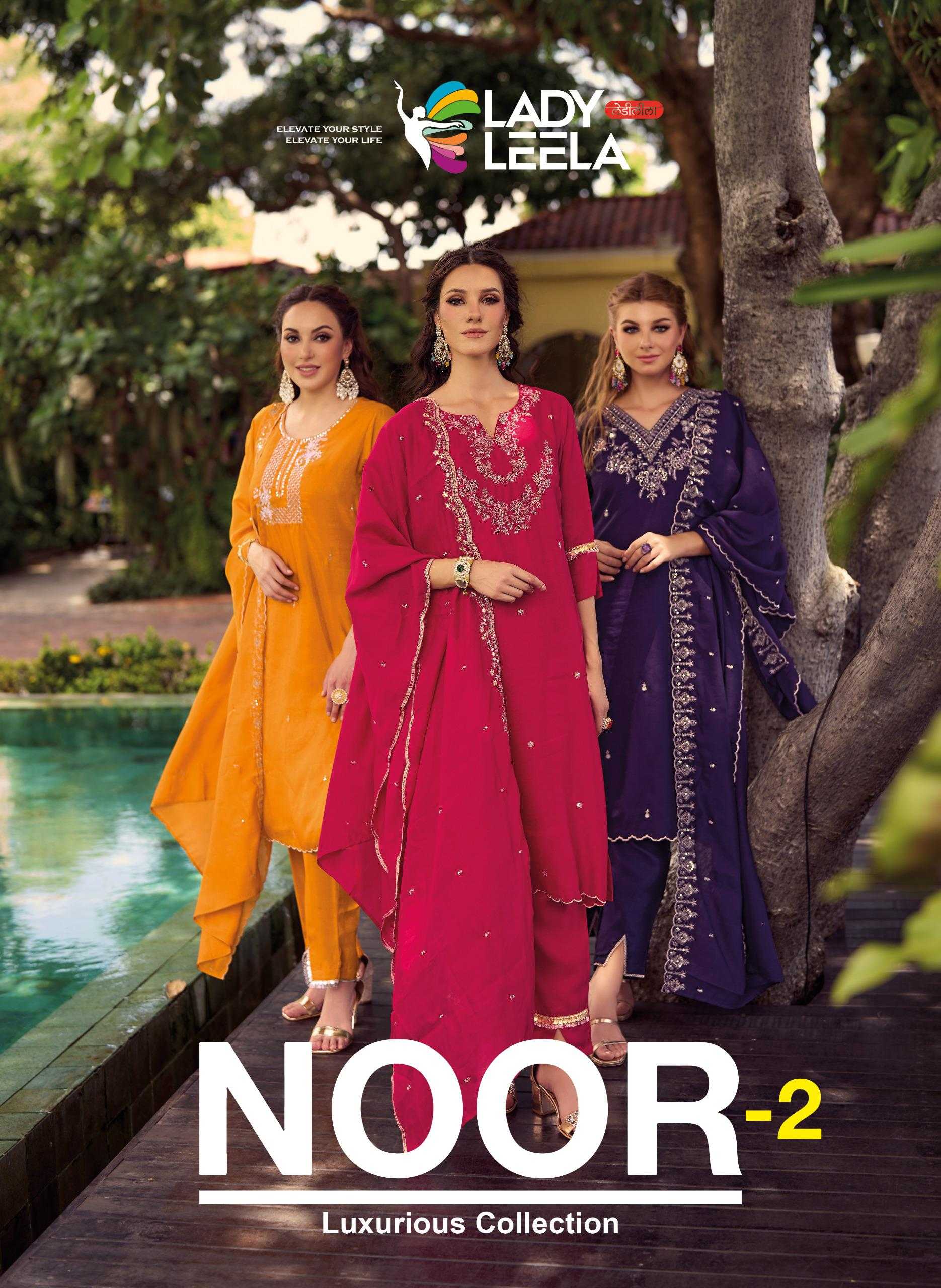 Ynf Shimmer silk RIN190 LADY LEELA-NOOR-2 Setwise Collections Wholesale Dresses & Suits Catalogs Manufacturer