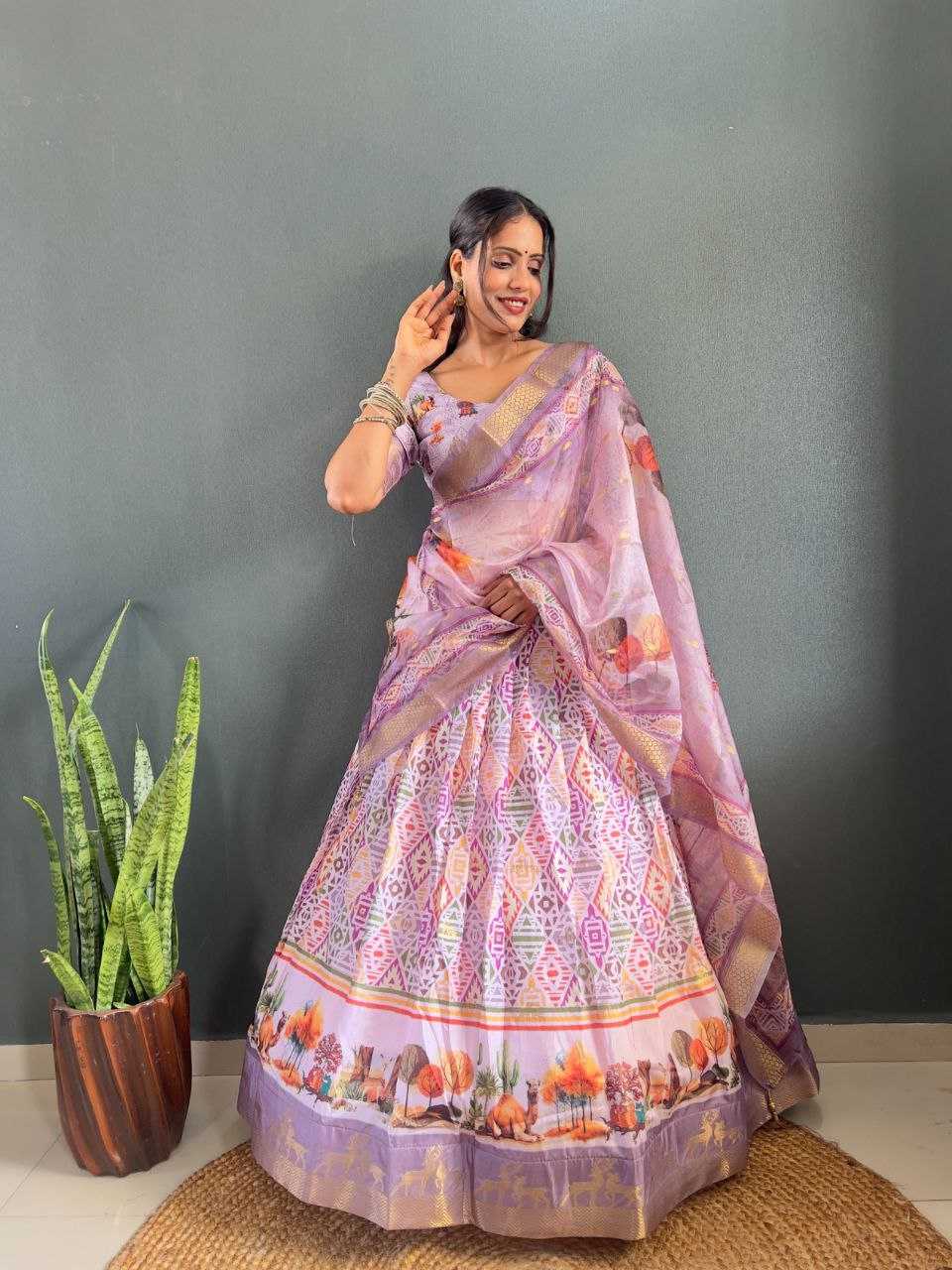Ynf Silk Cotton KESH554 BRAMOS Lehengas Wholesale Silk Lehenga Printed Lehenga Manufacturer