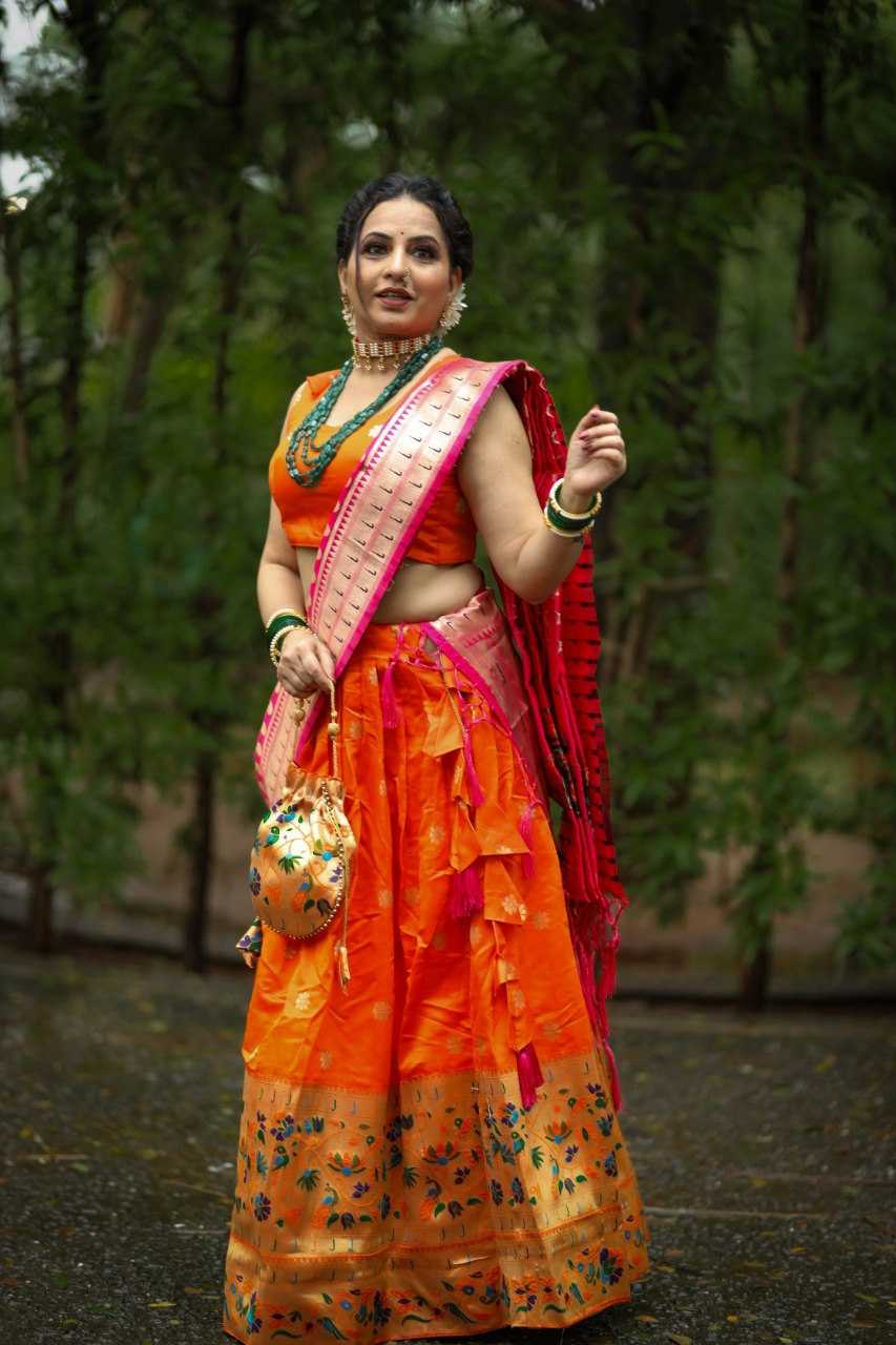 Ynf Silk KESH134 2015 Lehengas Festive Collections Wholesale Silk Lehenga Paithani Lehenga Navratri Chaniya Choli Manufacturer