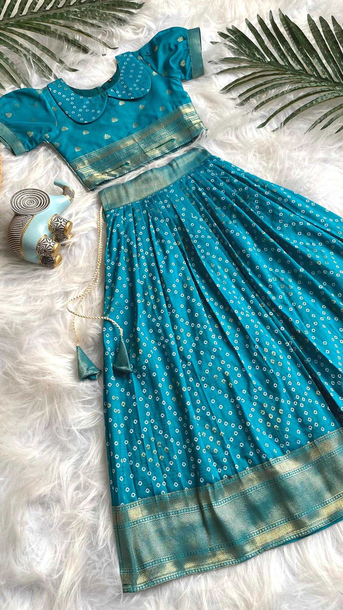 Ynf Silk KESH249 K Bandhej Kids Wear Wholesale Kids Lehenga Kids Lehenga Choli Baby Girl Lehenga Manufacturer