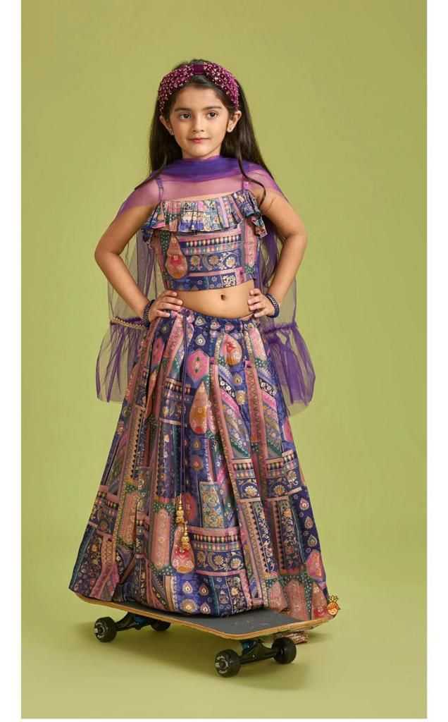 Ynf Silk KESH493 7914 Kids Wear Wholesale Kids Lehenga Kids Lehenga Choli Baby Girl Lehenga Manufacturer
