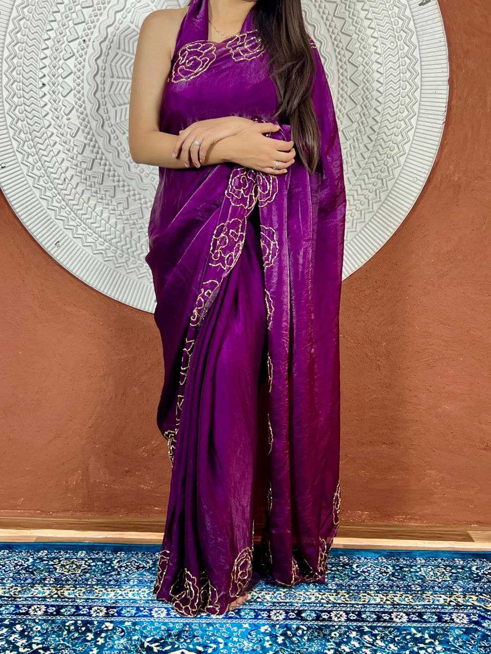 Ynf Silk KESH518 4369 Sarees Wholesale Party Wear Sarees Fancy Sarees Hand Work Sarees Manufacturer