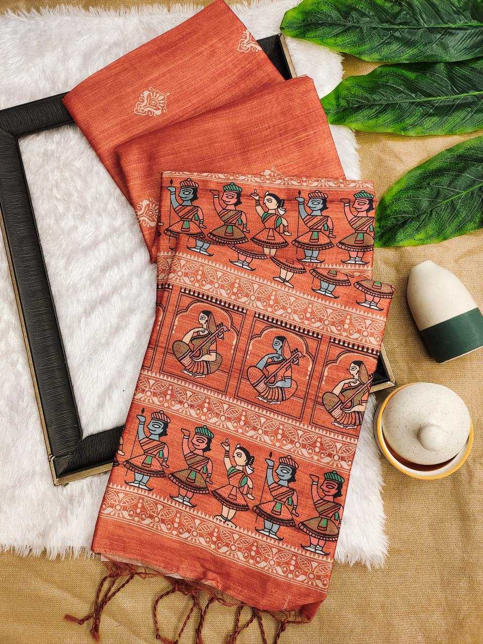 Ynf Silk KESH532 arushi madhubani Silk Sarees Wholesale Tussar Silk Sarees Printed Silk Saree Designer Silk Sarees Manufacturer