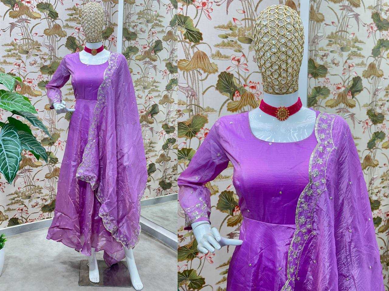 Ynf Silk KESH533 5101 Gowns Wholesale Fancy Gowns Embroidery Gowns Long Gowns Sequin Gowns Manufacturer