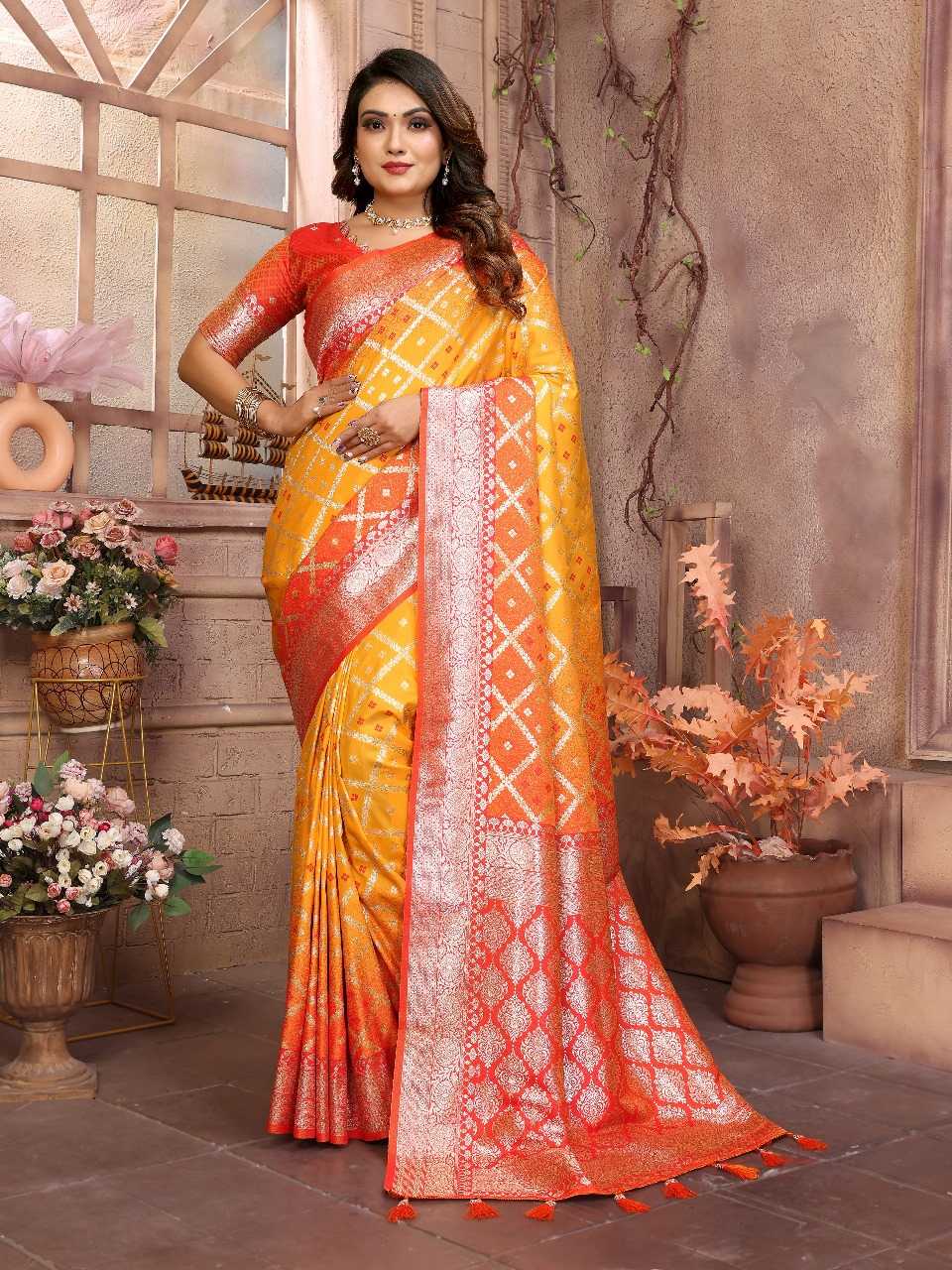 Ynf Silk RIN144 Kundan Silk Sarees Wedding Collections Festive Collections Wholesale Traditional Silk Sarees Designer Silk Sarees Silk Sarees For Weddings Manufacturer