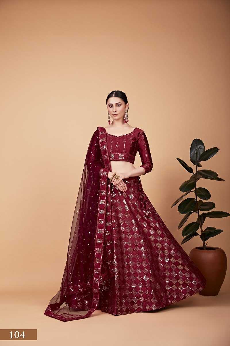 Ynf Silk RIN227 104 Lehengas Wholesale Fancy Lehenga Traditional Lehenga Sequins Lehenga Manufacturer