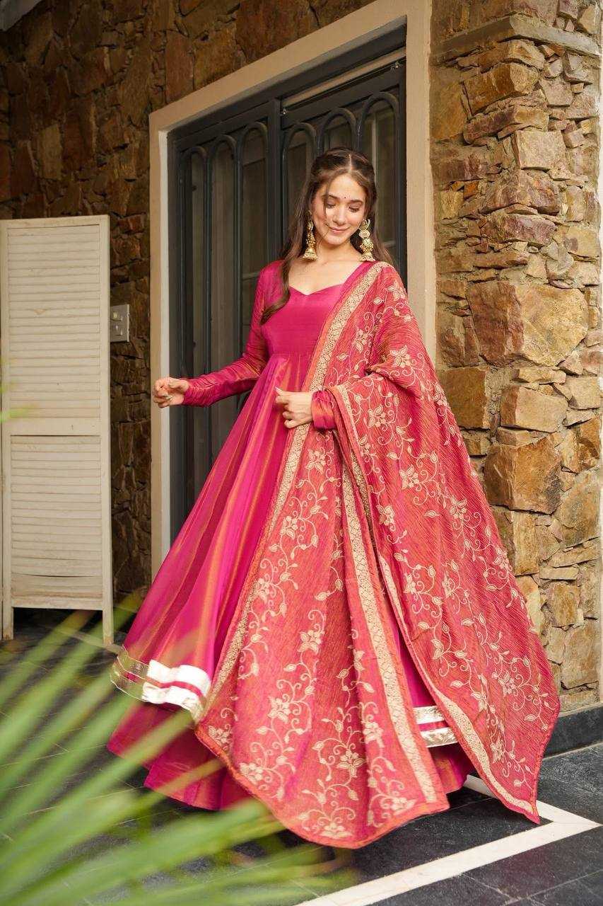 Ynf Simar silk KESH499 5289 Gowns Wholesale Fancy Gowns Party Gowns Long Gowns Manufacturer