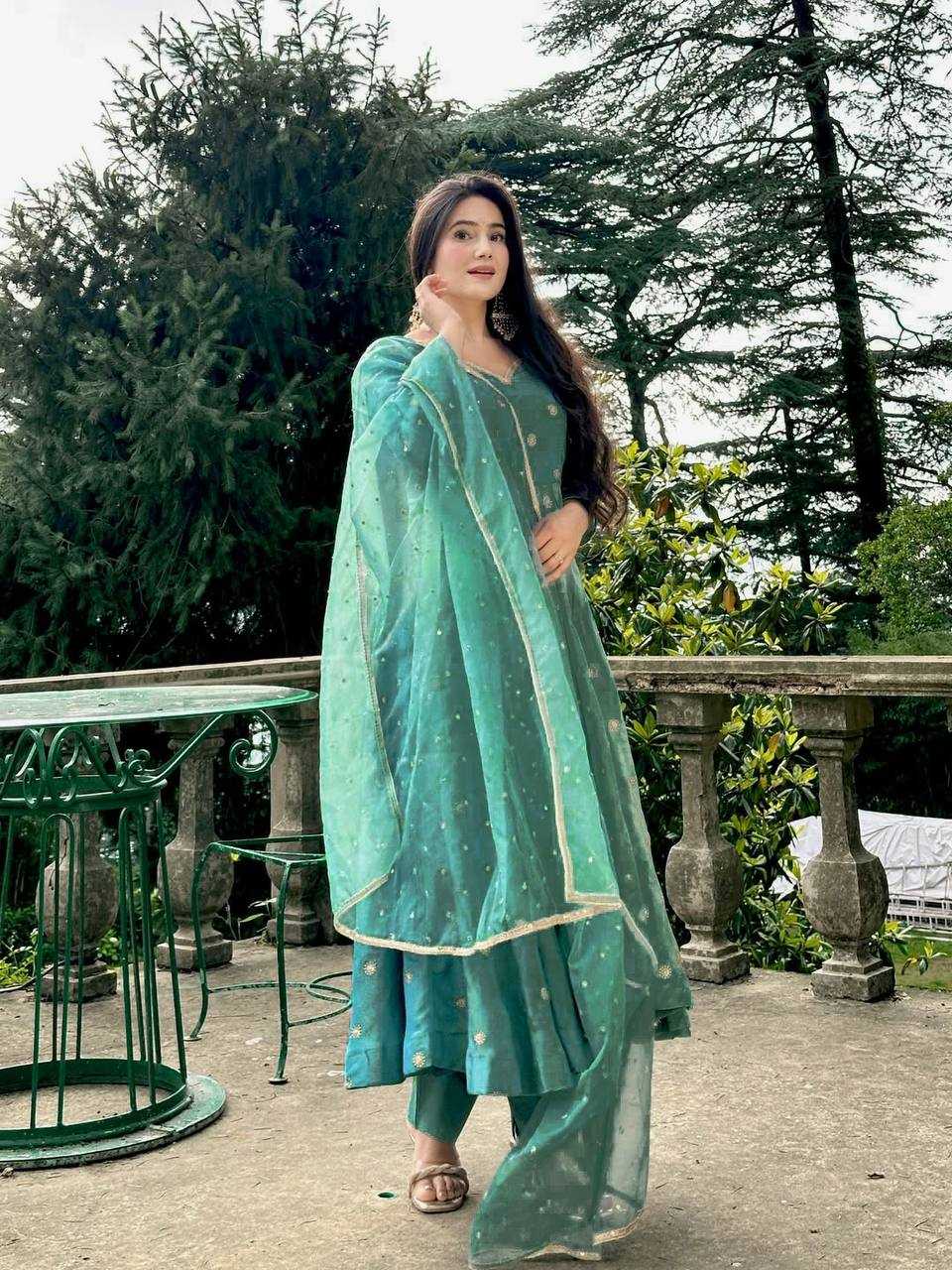 Ynf Simar silk KESH515 1251 Gowns Wholesale Fancy Gowns Embroidery Gowns Anarkali Gown Sequin Gowns Manufacturer