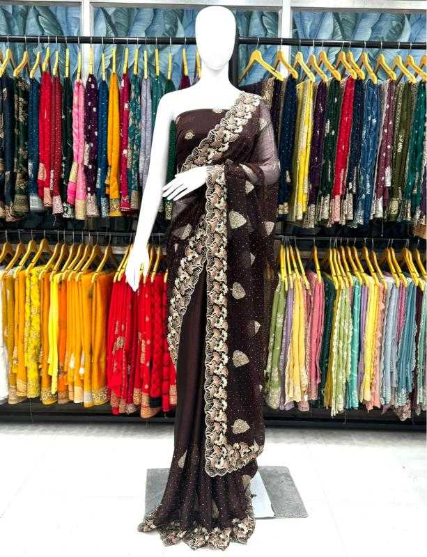 Ynf Sitara KESH114 INSTA Sarees Wholesale Designer Sarees Stone Work Saree Zari Border Sarees Manufacturer