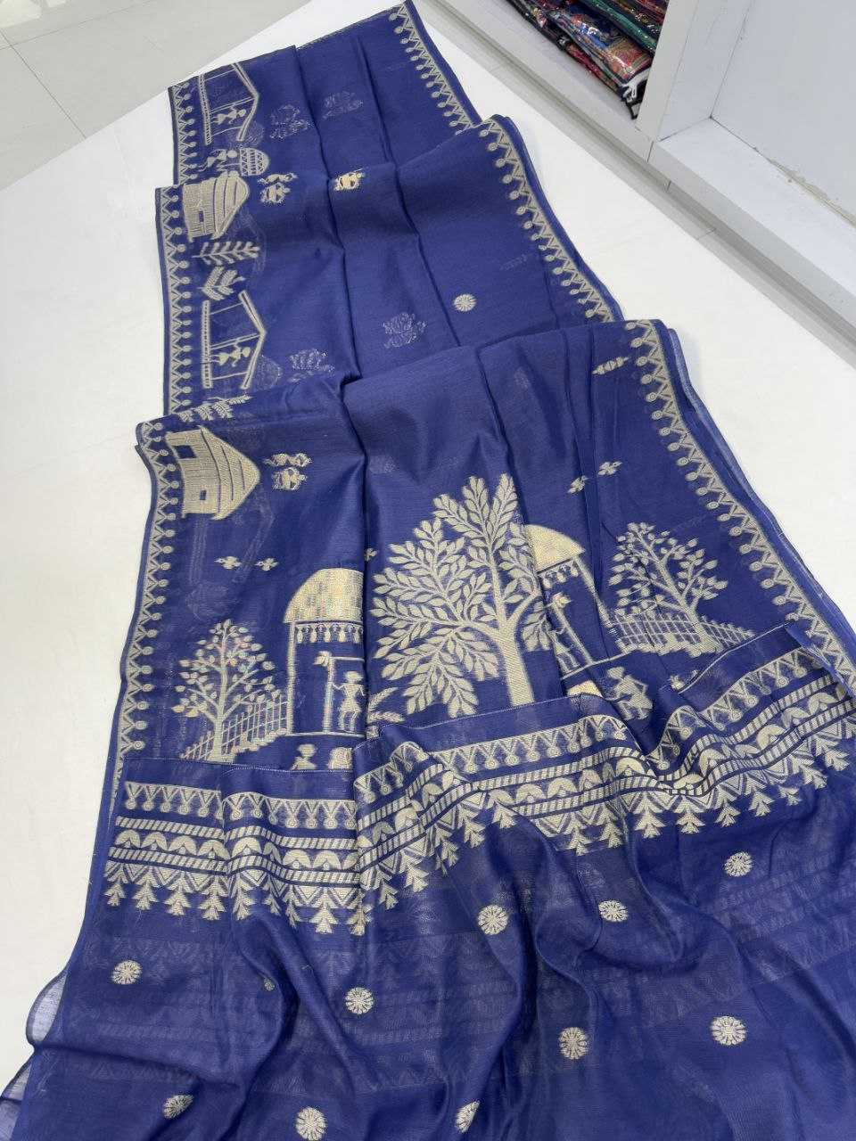 Ynf Soft Cotton KESH505 Devra Cotton 4 Sarees Wholesale Butta Sarees Cotton Sarees Sarees With Blouse Manufacturer