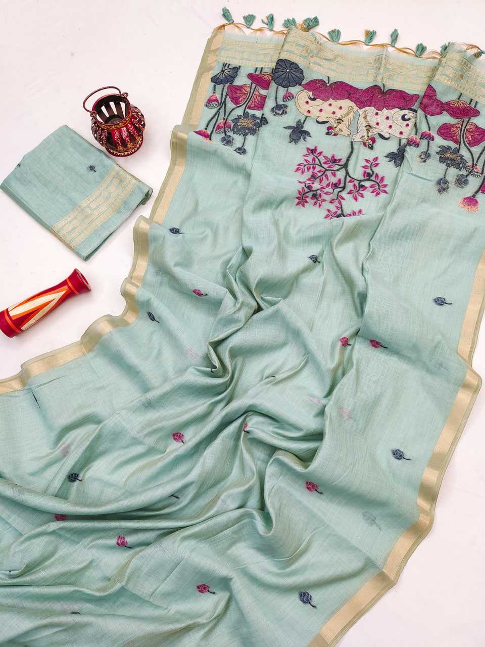 Ynf Soft Cotton KESH505 MUGA COTTON 503 Sarees Wedding Collections Festive Collections Wholesale Zari Border Sarees Cotton Sarees Onam Collections Manufacturer
