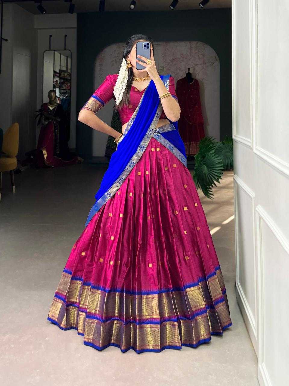 Ynf Soft Cotton Silk KESH134 2050 Lehengas Festive Collections Wholesale Designer Lehenga Silk Lehenga Onam Collections Manufacturer