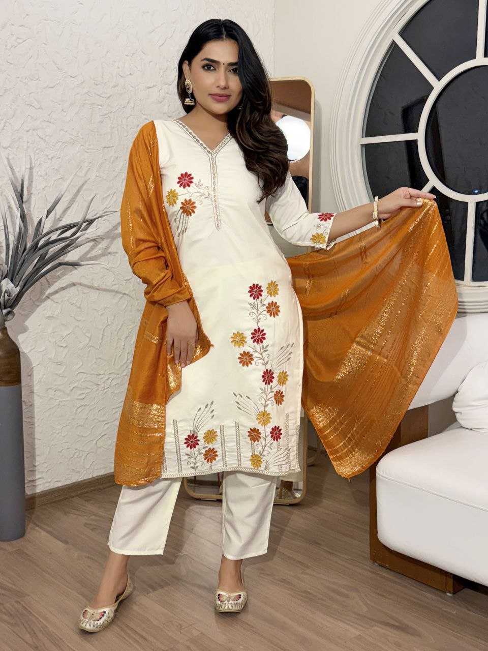 Ynf Soft Cotton Silk KESH529 KASTURI Suits & Dresses Wedding Collections Festive Collections Wholesale Embroidery Suits Cotton Suits Designer Suits Manufacturer